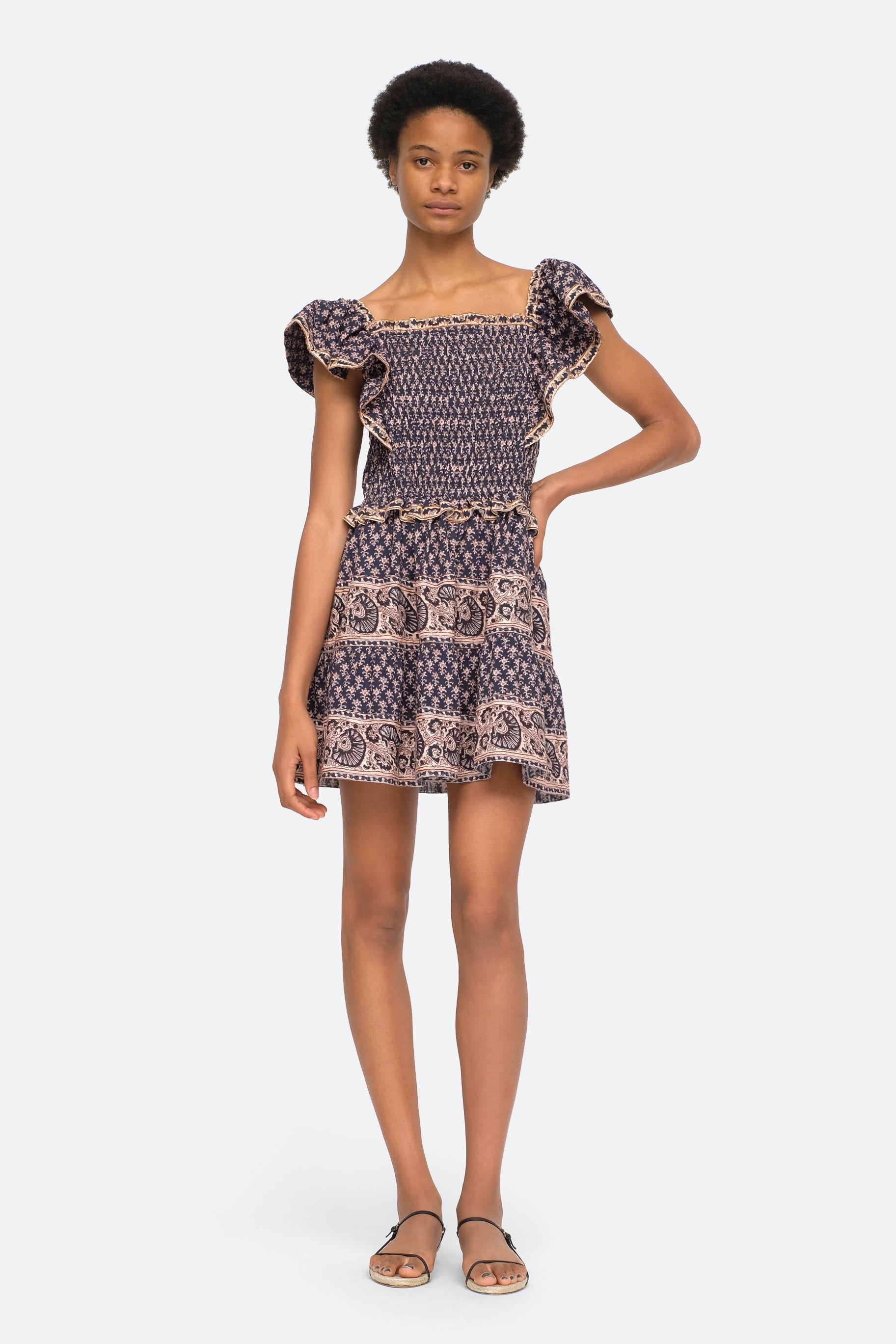 Sea NY Jasper Smocked Dress - Marine 