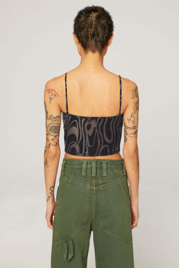 ECKHAUS LATTA Shrunk Baby Tank - Wave | Garmentory