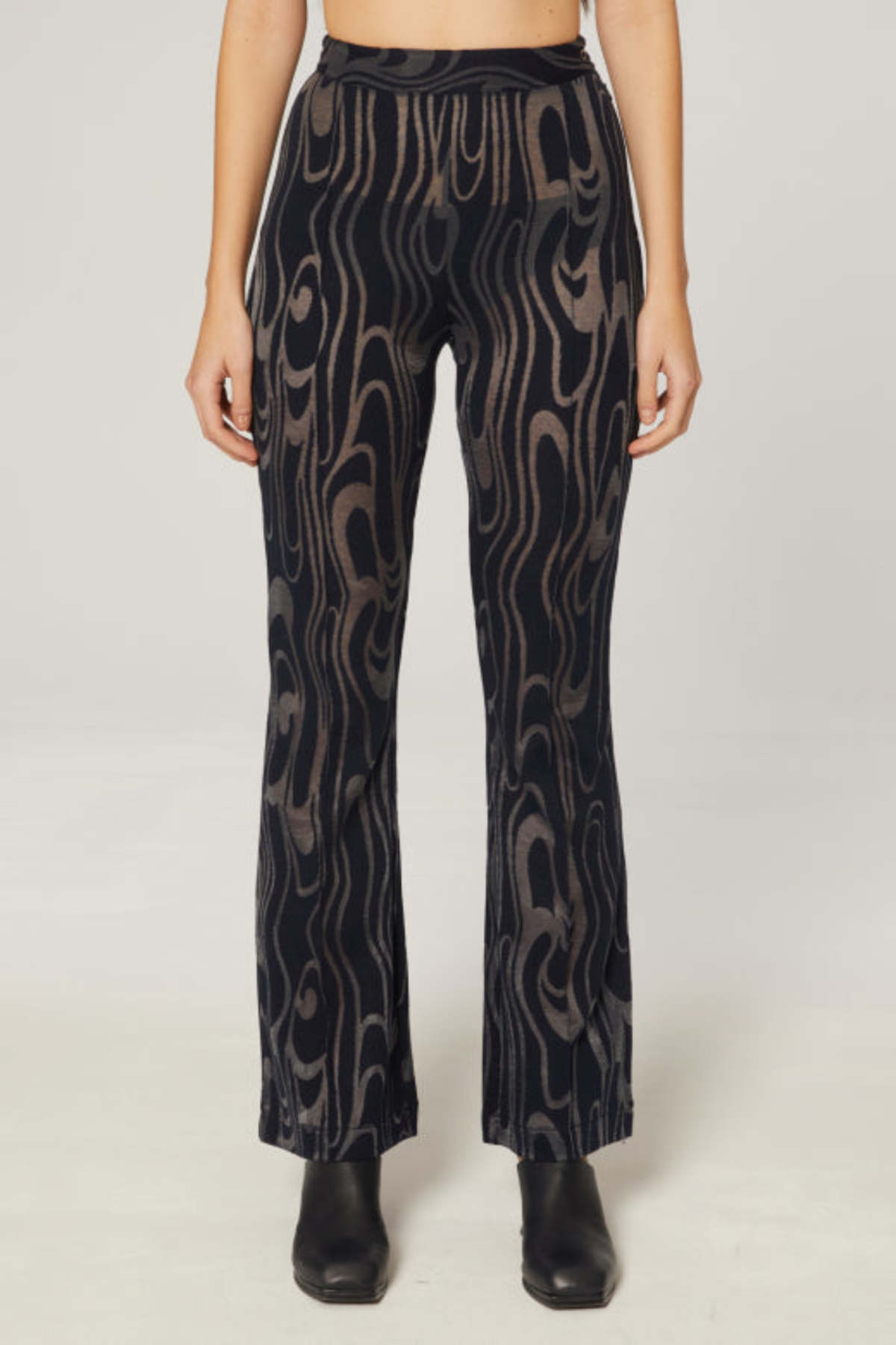 ECKHAUS LATTA Shrunk Flare Pant - Wave - Image 1 of 3