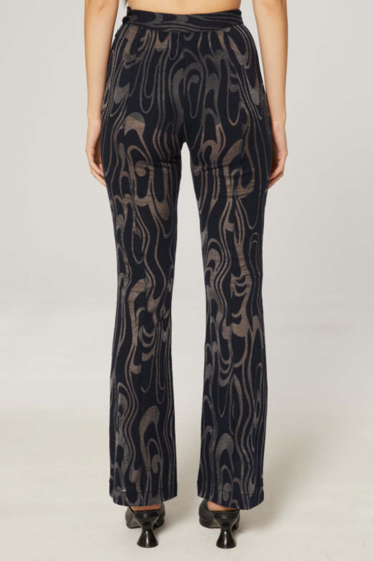 ECKHAUS LATTA Shrunk Flare Pant - Wave - Image 2 of 3