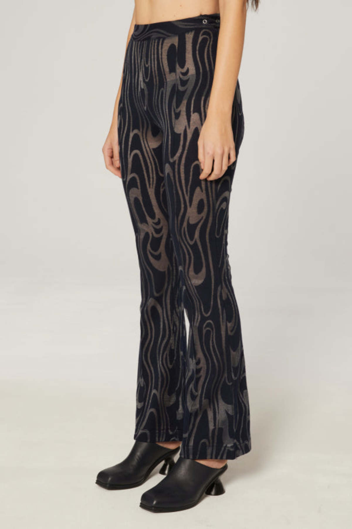 ECKHAUS LATTA Shrunk Flare Pant - Wave - Image 3 of 3