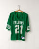 Vintage Russell Athletic Falcons Football Jersey - Green - Thumbnail 1