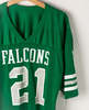 Vintage Russell Athletic Falcons Football Jersey - Green - Thumbnail 4