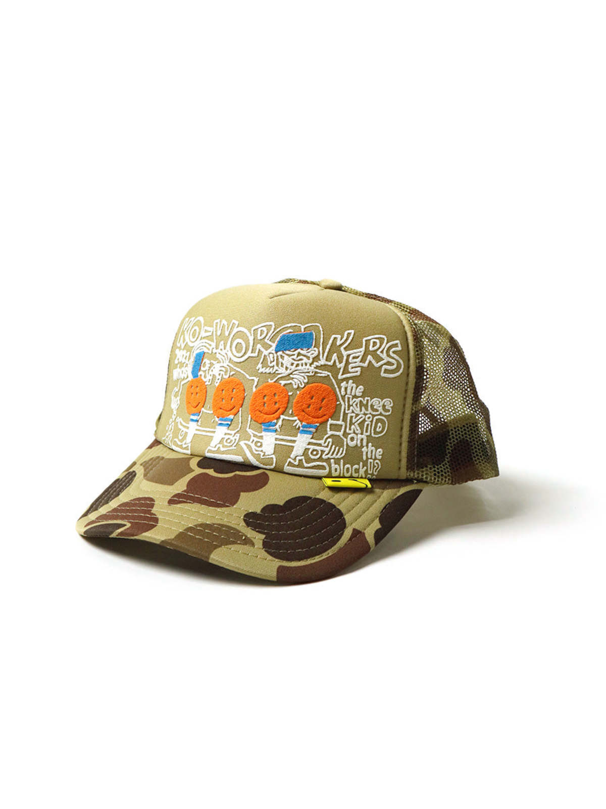 Kapital knee Kid on the block camouflage truck CAP - Orange Kapital knee Kid on the block camouflage truck CAP - Orange