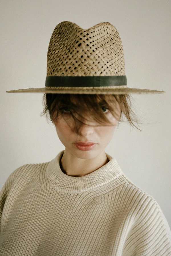 Janessa Leone Otis Fedora Hat - Natural | Garmentory display picture 1