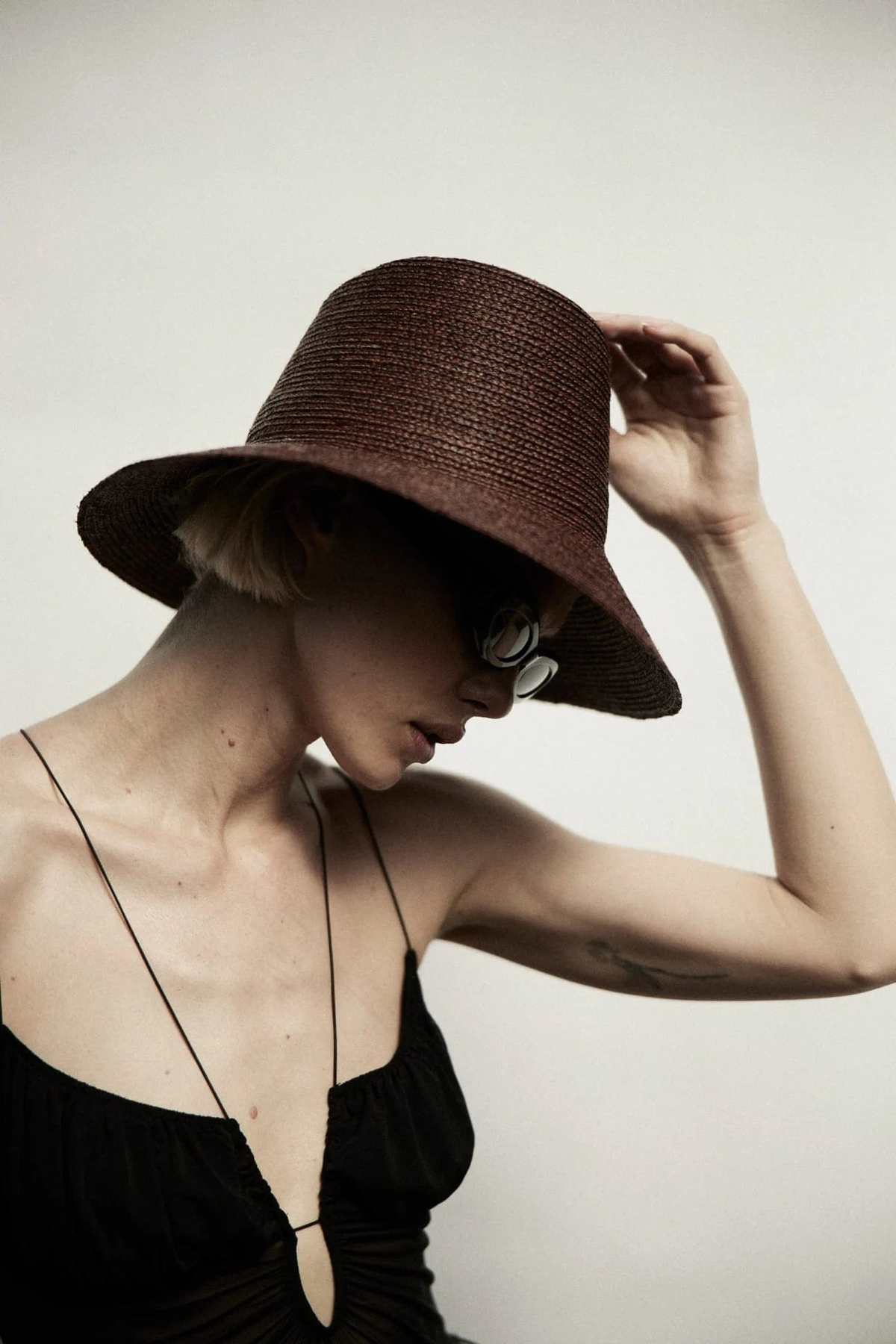 Janessa Leone Wes Hat Size M Janessa Leoné Sherman Hat - Natural – Soleil Blue main image 2