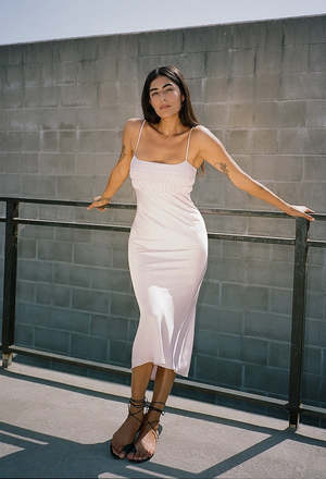 white christmas dresses BEC + BRIDGE Elzette Split maxi Dress – Danielle Louise Fashion main image 1