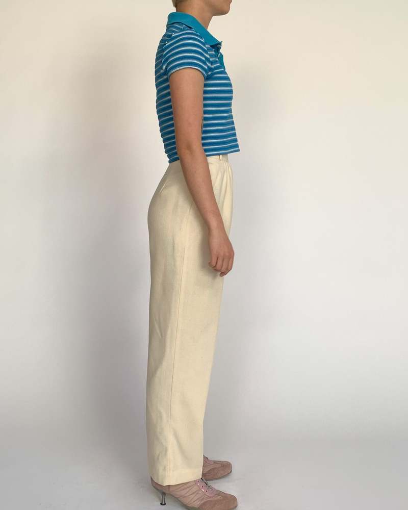 Bongo Crop - Blue Stripe