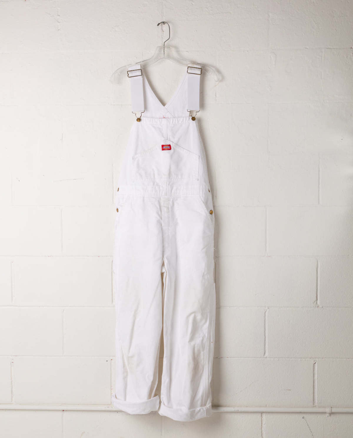 Vintage Dickies Painters Bib Overalls - White | Garmentory