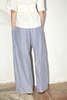 Datura Striped Cotton Judo Pants - Blue - Thumbnail 3