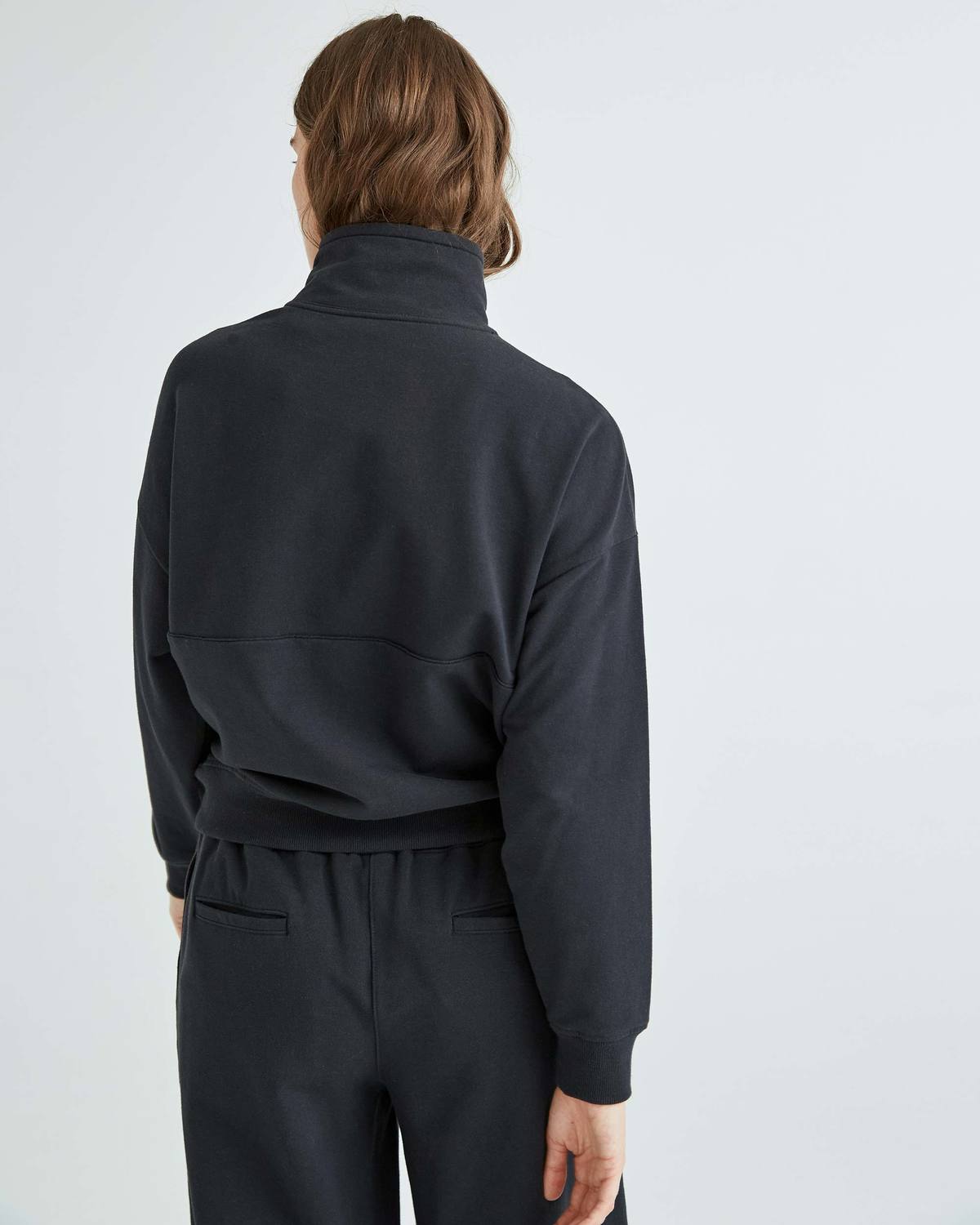 Richer Poorer Womens Stretch Terry Half Zip Pullover - Stretch Limo/Blue Nights - Image 3 of 12