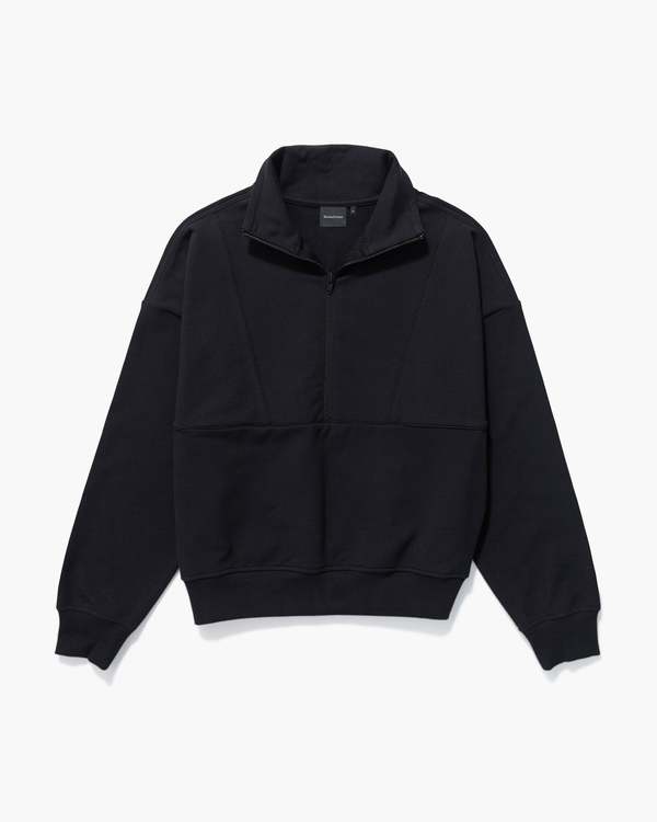 Richer Poorer Womens Stretch Terry Half Zip Pullover - Stretch Limo/Blue Nights