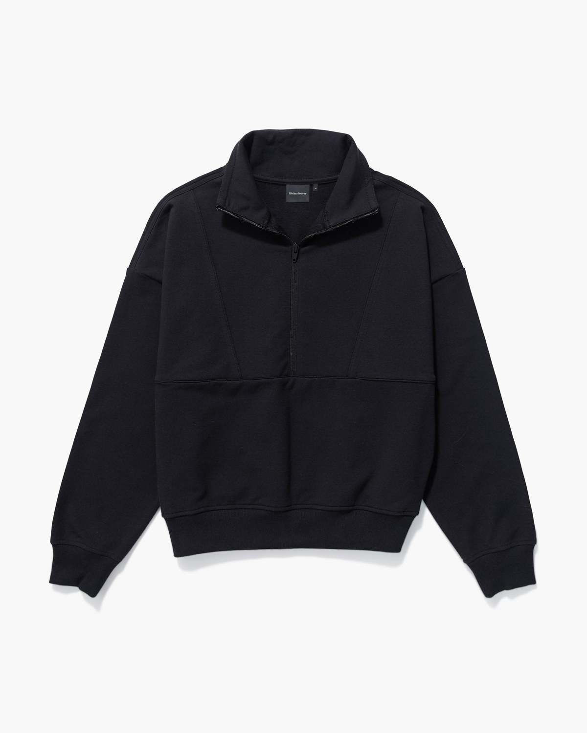 Richer Poorer Womens Stretch Terry Half Zip Pullover - Stretch Limo/Blue Nights - Image 6 of 12