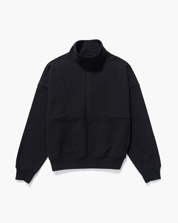 Richer Poorer Womens Stretch Terry Half Zip Pullover - Stretch Limo/Blue Nights