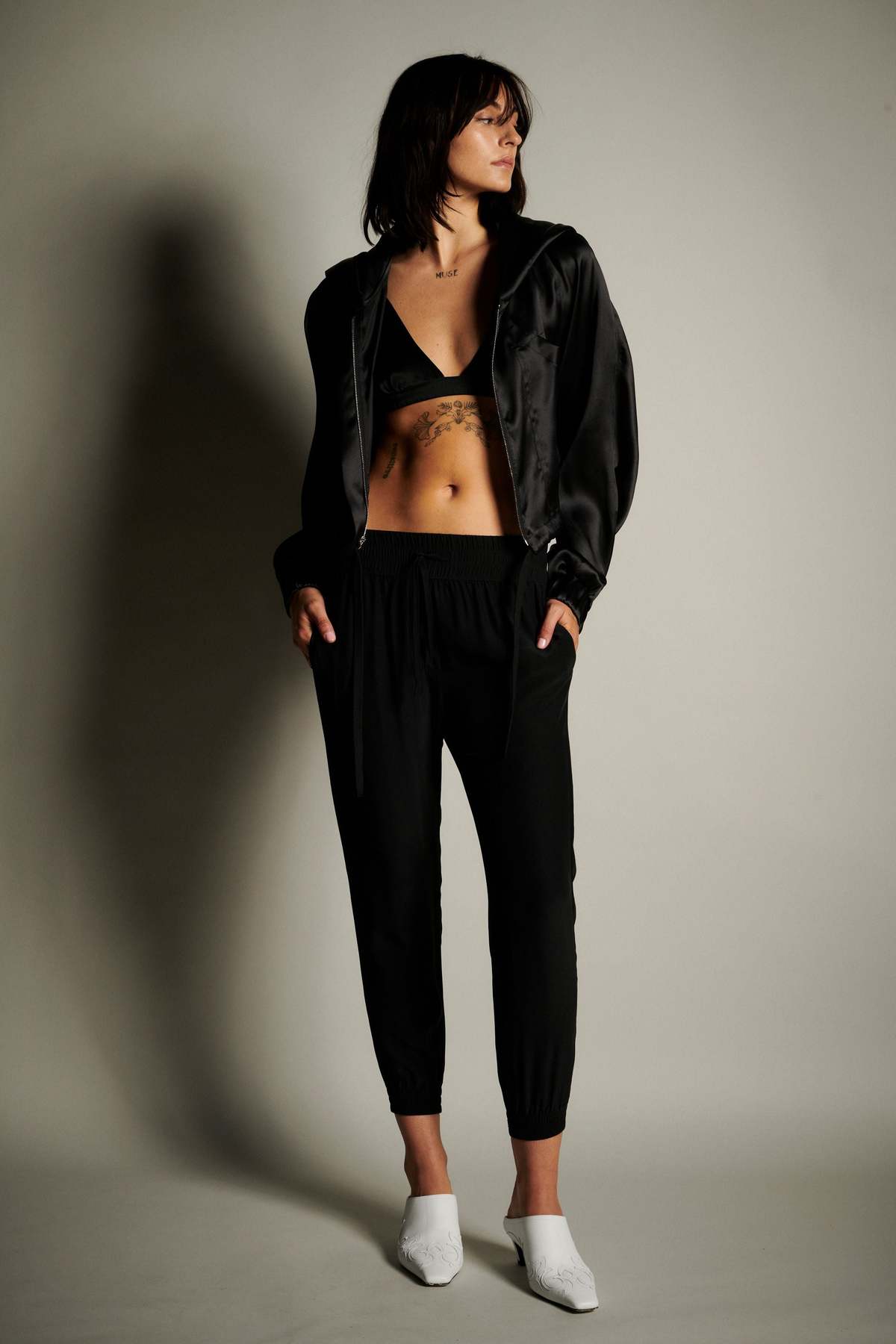 KES Silk Jogger Pants - Black - Image 3 of 6