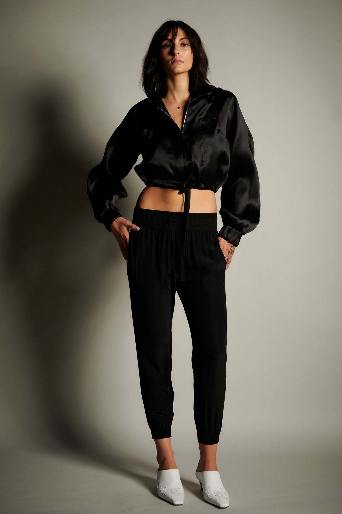 KES Silk Jogger Pants - Black - Image 6 of 6