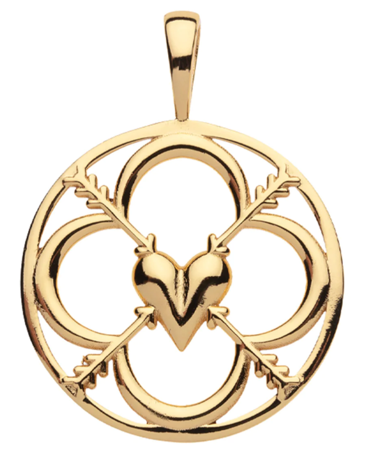 Jane Win Love Cut Out Coin Necklace - Image 1 of 2