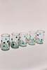 Rare Handblown Set of Spotted Murano Tumblers - Thumbnail 1