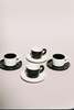 Rare Set of Four Espresso Cups and Saucers - Thumbnail 3