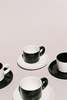 Rare Set of Four Espresso Cups and Saucers - Thumbnail 4