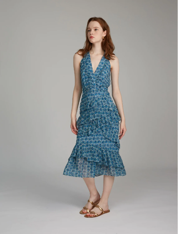 Saloni Annisa Dress - Filigree Batik | Garmentory