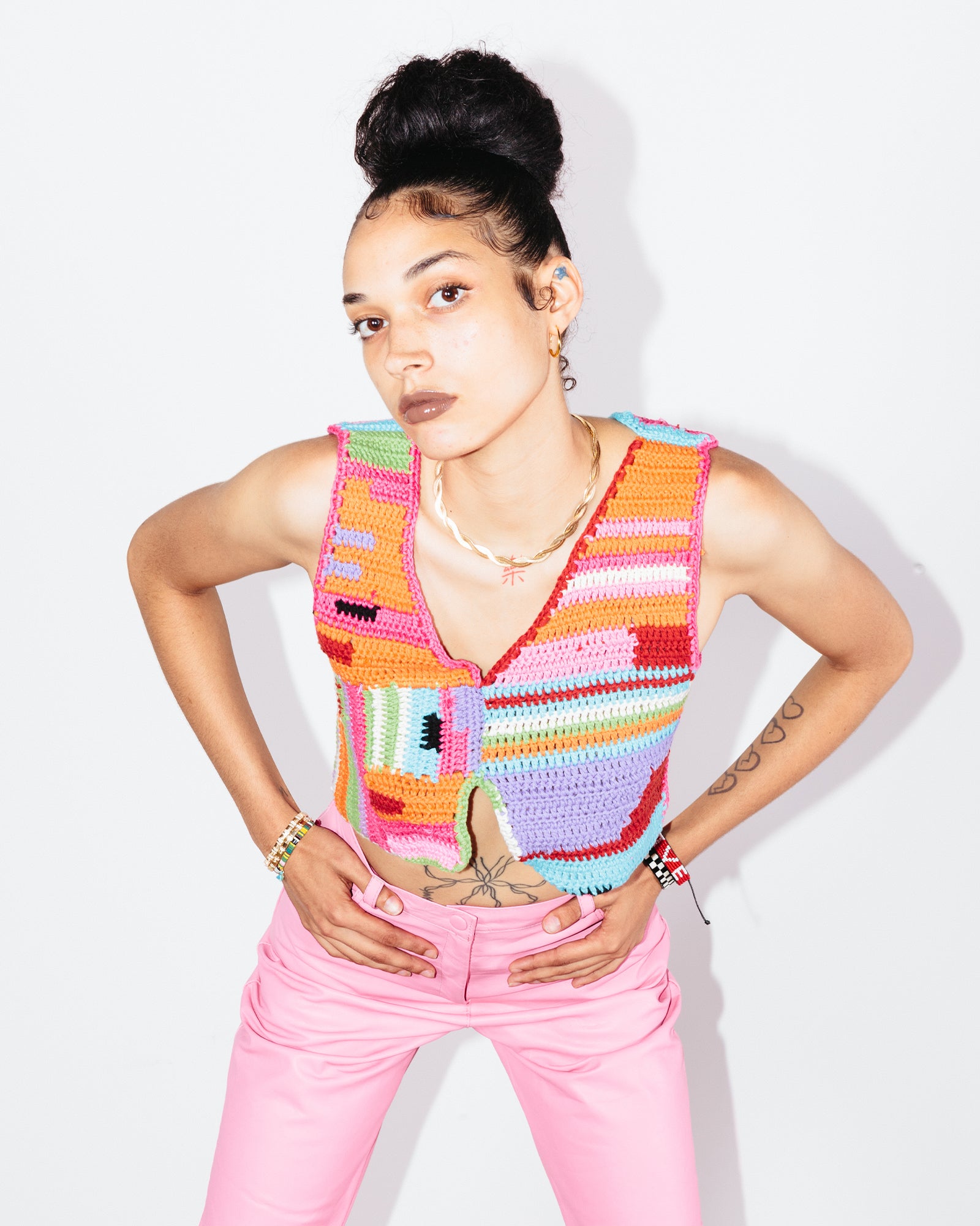 Tach Clothing Vicenta Crochet Top - Multicolor | Garmentory