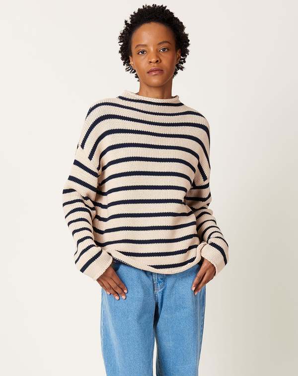 demylee Lamis Stripe Sweater - Natural 