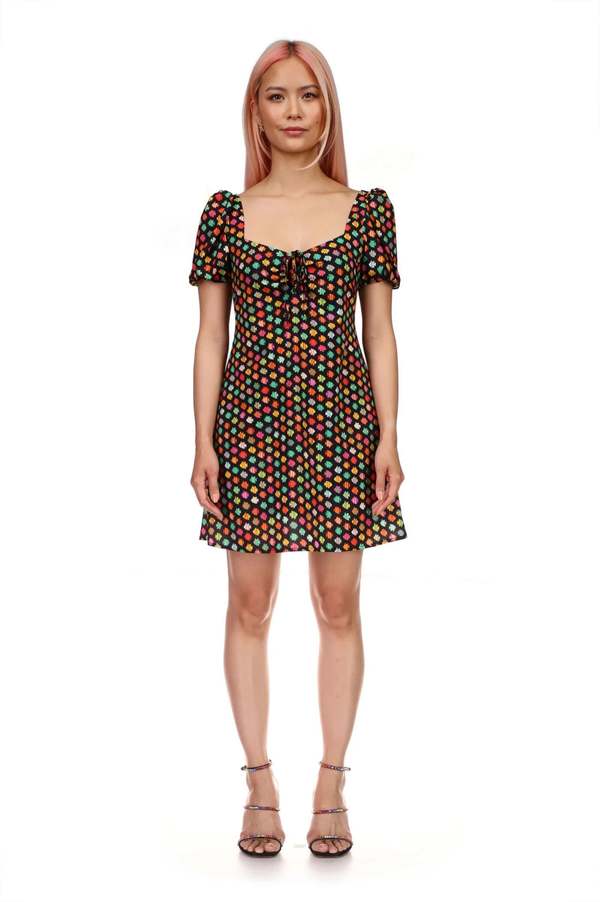 HVN Dylan Mini Dress - Tropical Fish | Garmentory