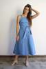 Carleen Louise Wrap Dress - Pacific Blue - Thumbnail 2