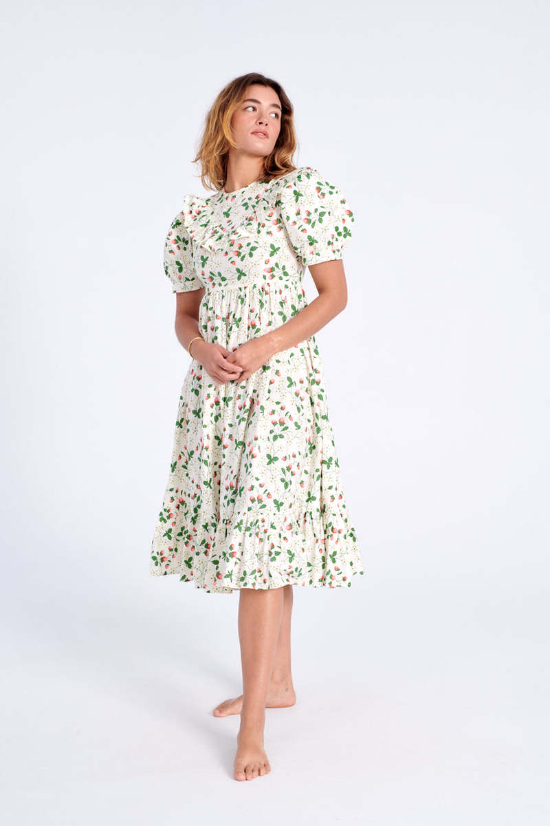 BATSHEVA May Dress - Strawberry Field