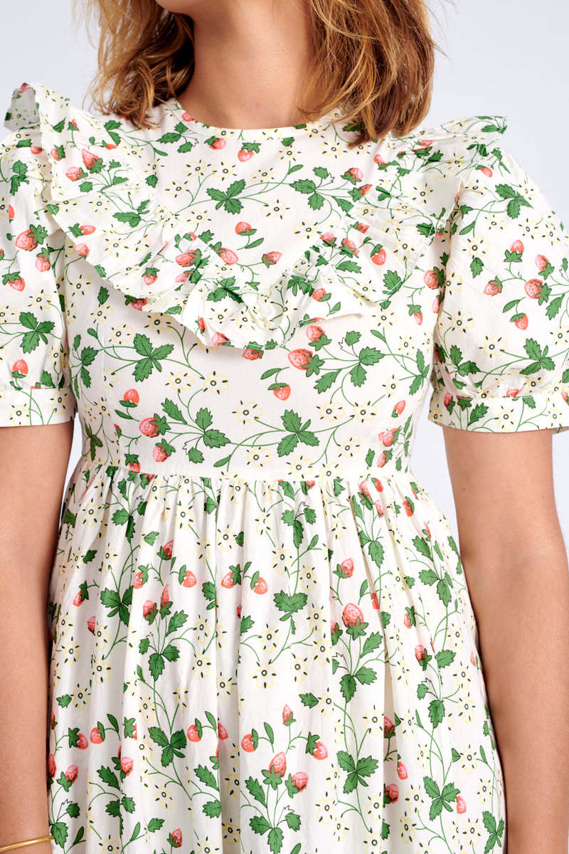BATSHEVA May Dress - Strawberry Field