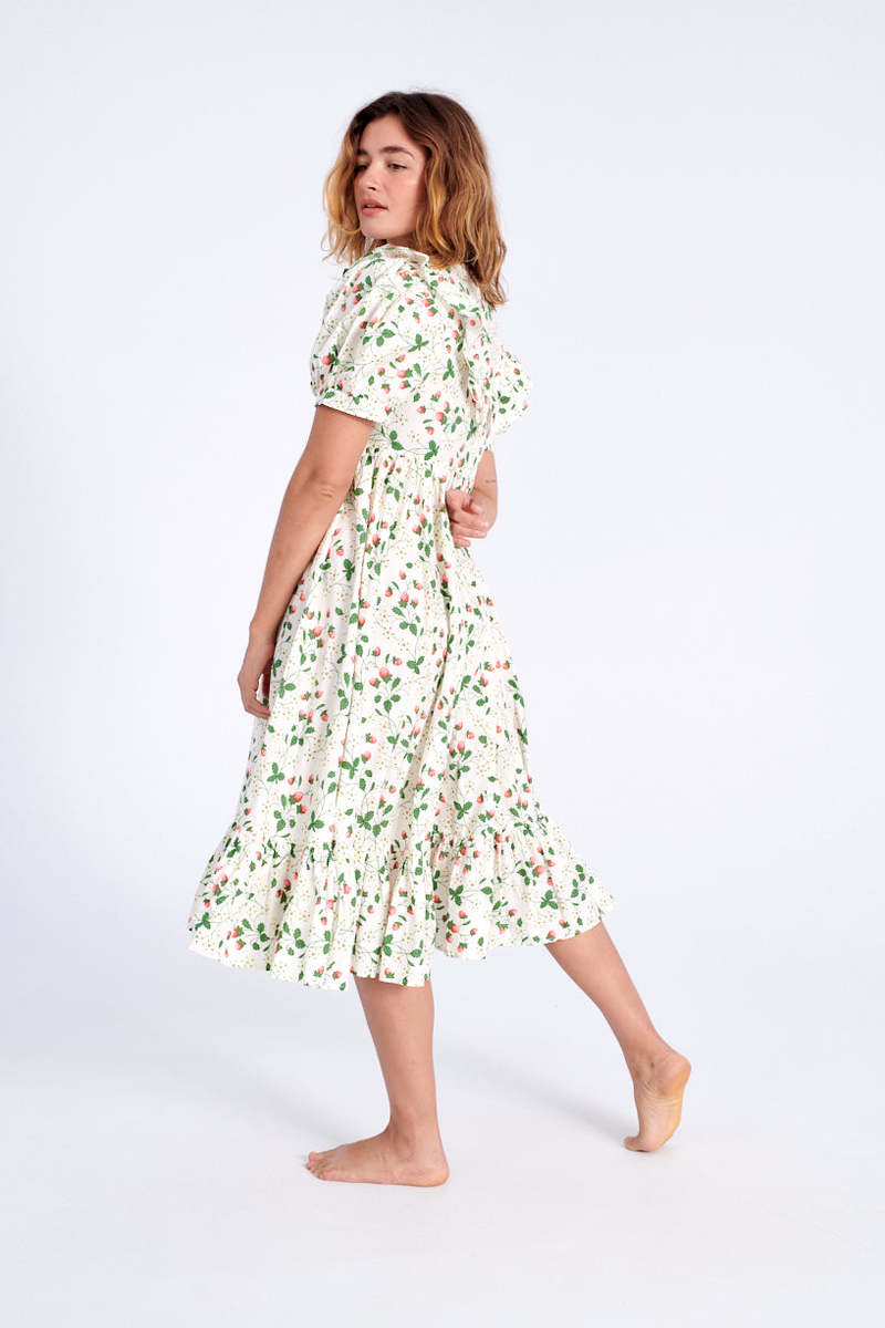 BATSHEVA May Dress - Strawberry Field