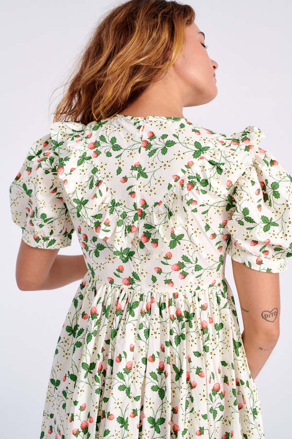 BATSHEVA May Dress - Strawberry Field