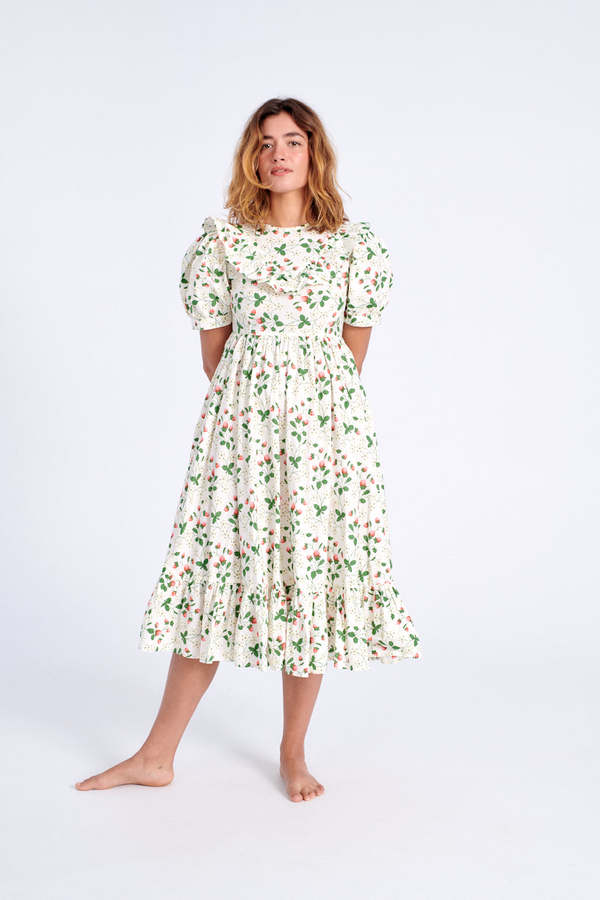 BATSHEVA May Dress - Strawberry Field