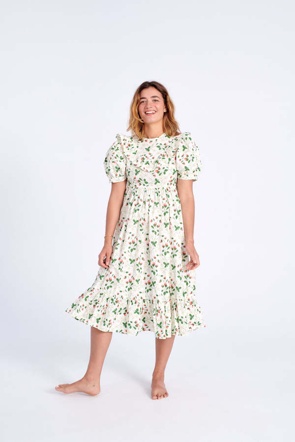 BATSHEVA May Dress - Strawberry Field