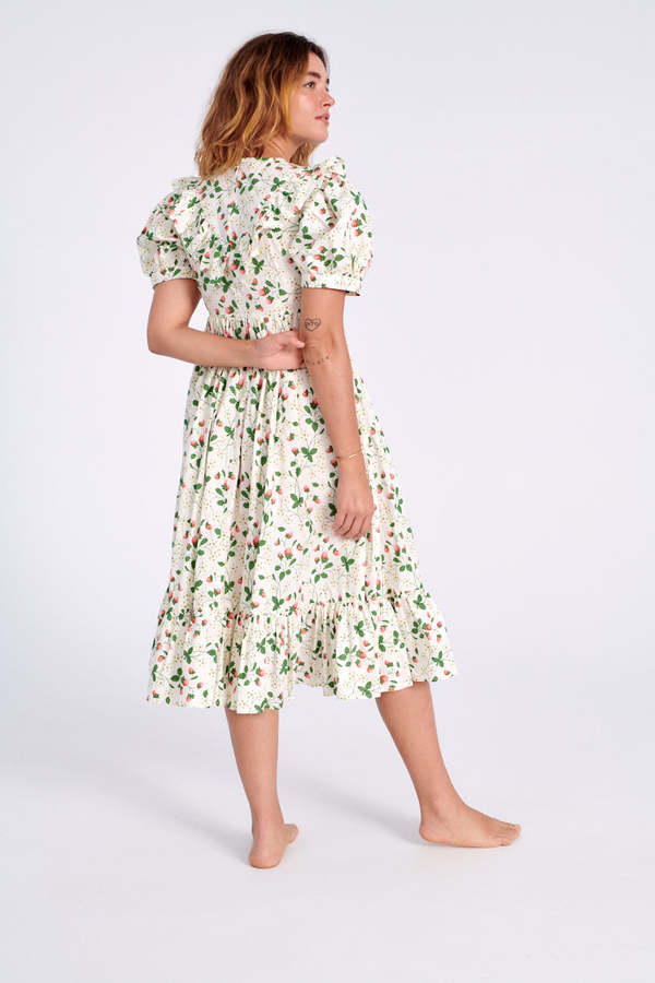 BATSHEVA May Dress - Strawberry Field