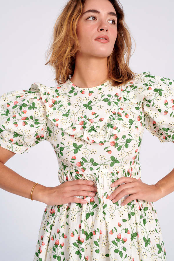 BATSHEVA May Dress - Strawberry Field