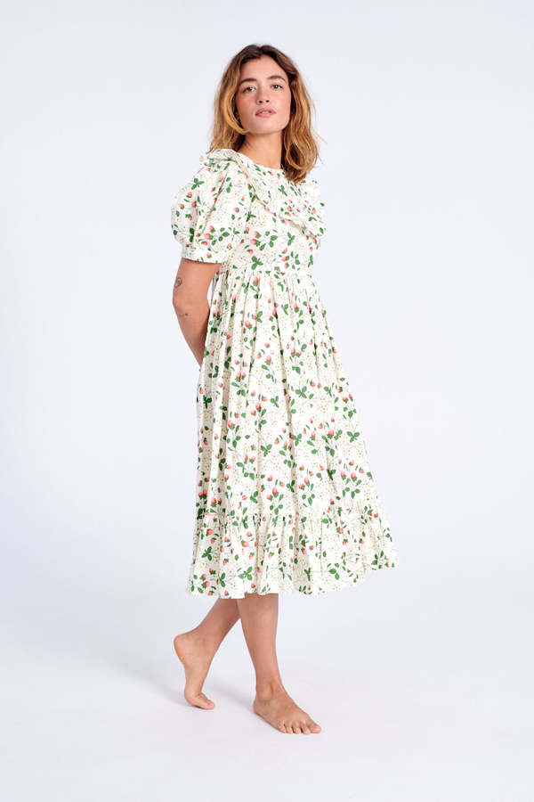 BATSHEVA May Dress - Strawberry Field