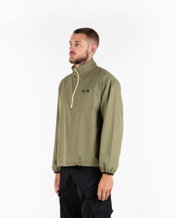XLarge Nylon Half Zip Jacket - Olive