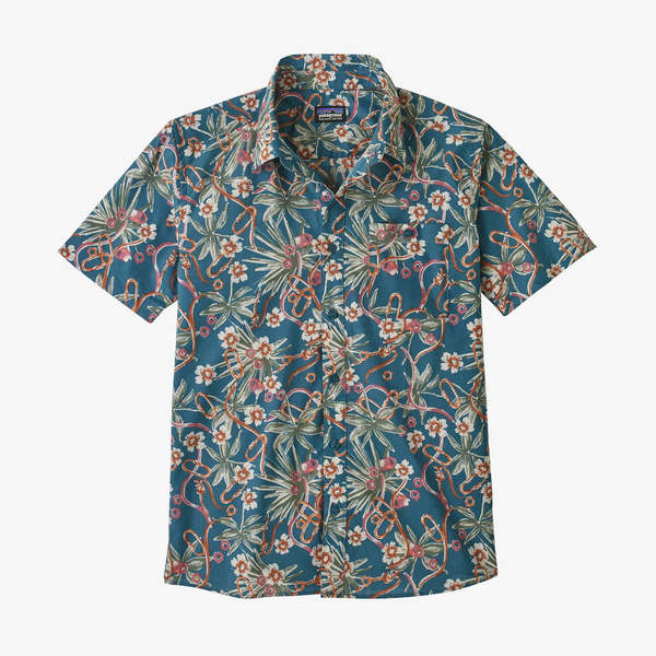 【美品】Patagonia ゴートゥーシャツM Dirt Bags Multi Patagonia Go To Shirt - Dirt Bags Multi/Abalone Blue | Garmentory