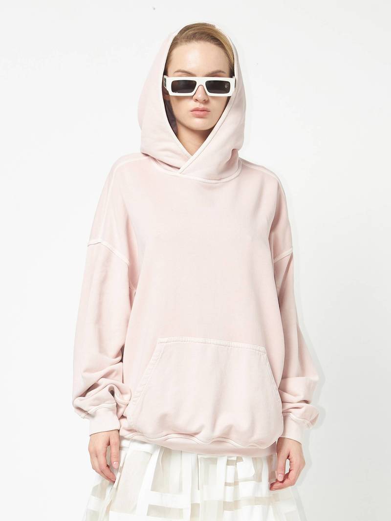 Haider Ackermann Perth Oversized Cotton Hoodie - Pink