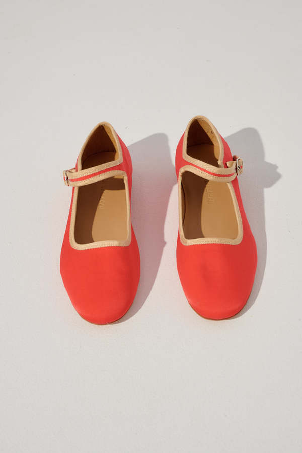 Caron Callahan Ellie Mary Jane Shoes - Coral/Sand