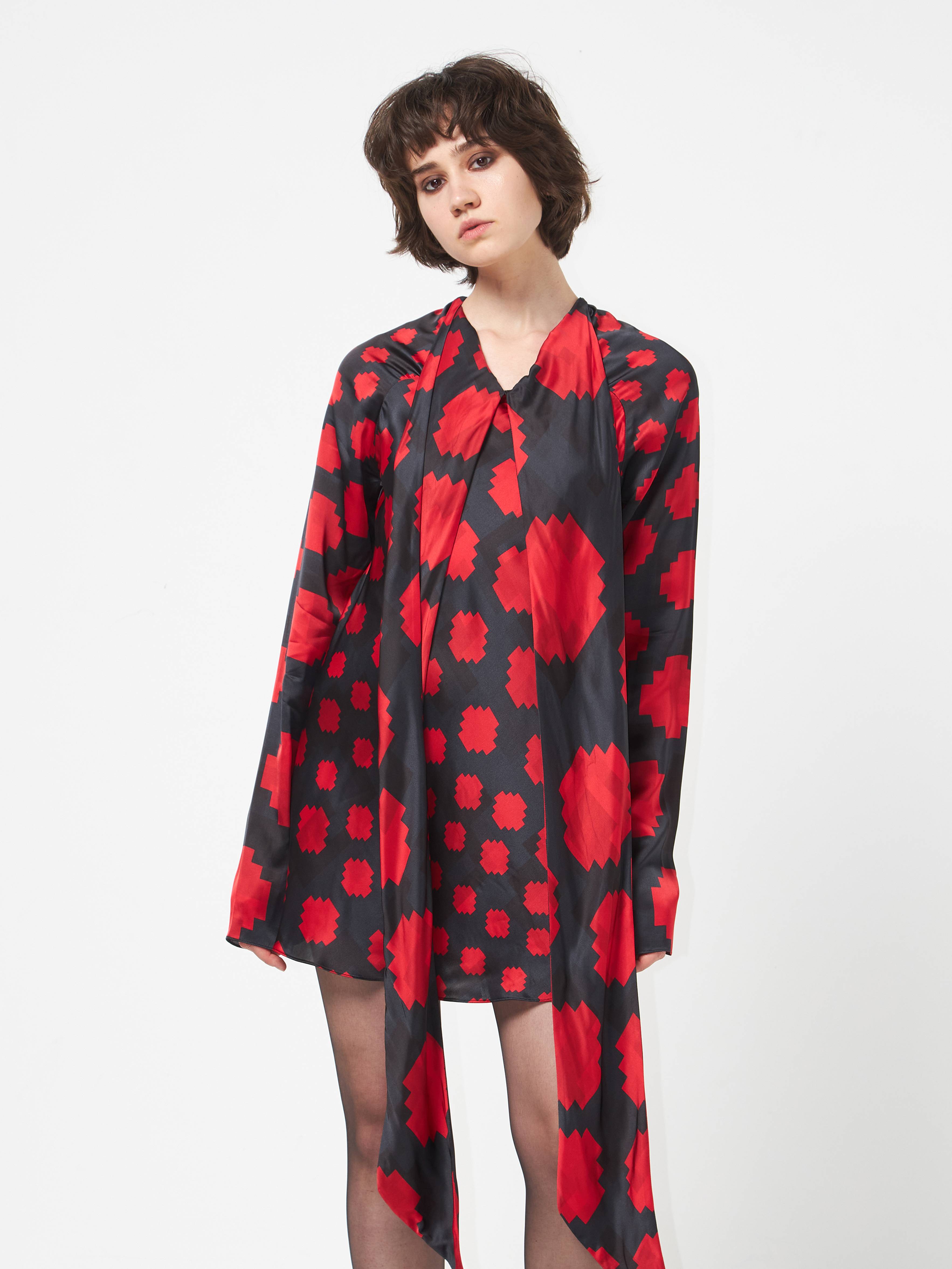 ワンピース MARNI PRINTED VISCOSE DRESS Dark Side of The Moon' Viscose Dress in Multi – SVRN