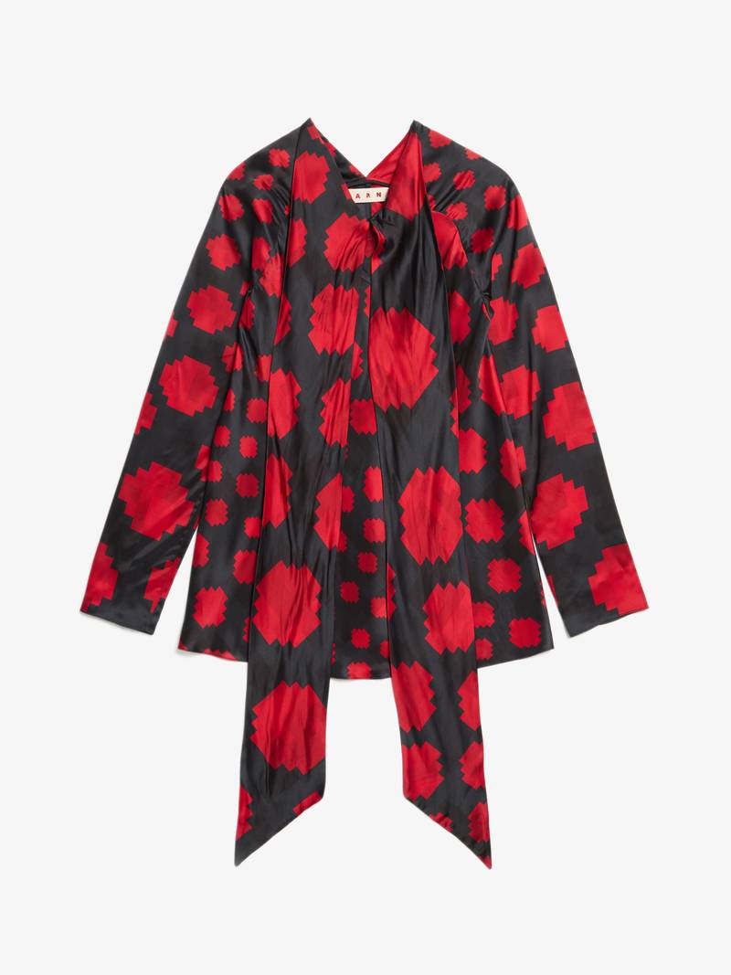 【関税&送料込】Marni Printed Viscose Dress Marni - Multicoloured Viscose Dress with Dark Side of the