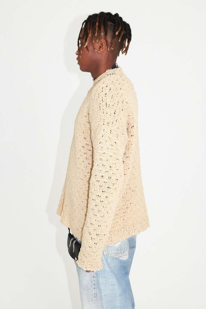 トップス our legacy POPOVER ROUNDNECK FAUX CORD Our Legacy Popover Roundneck - Beige Faux Cord | Garmentory