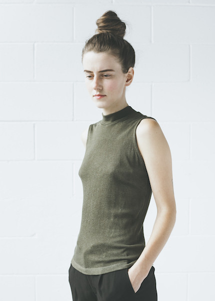 Objects Without Meaning Mock Neck Tee | Olive Objects Without Meaning Mock Neck Tee | Olive