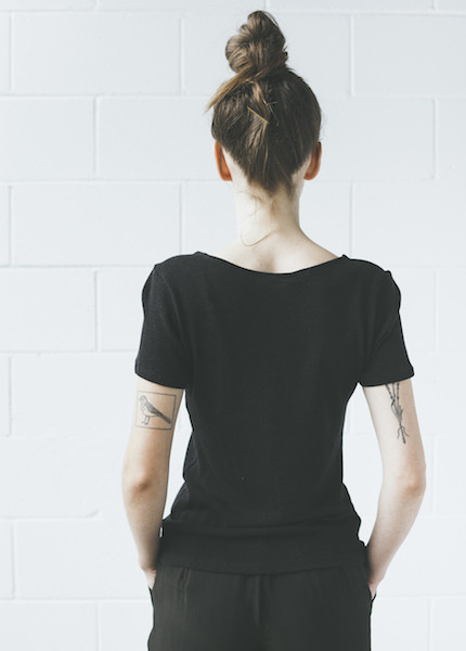 Objects Without Meaning Scoop Neck Tee | Black Objects Without Meaning Scoop Neck Tee | Black