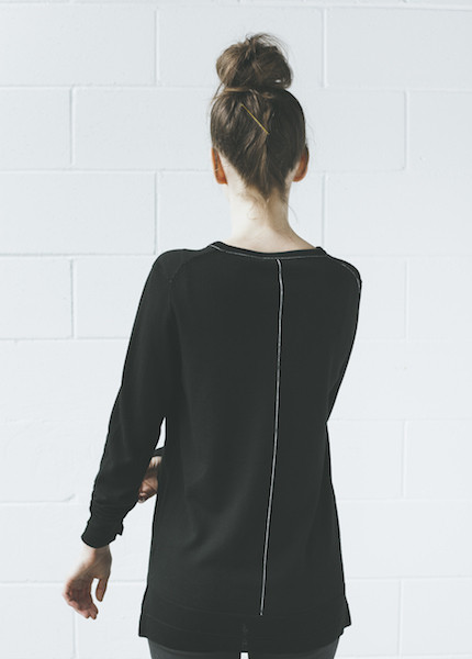 Rag & Bone Leanna Crew | Black Rag & Bone Leanna Crew | Black