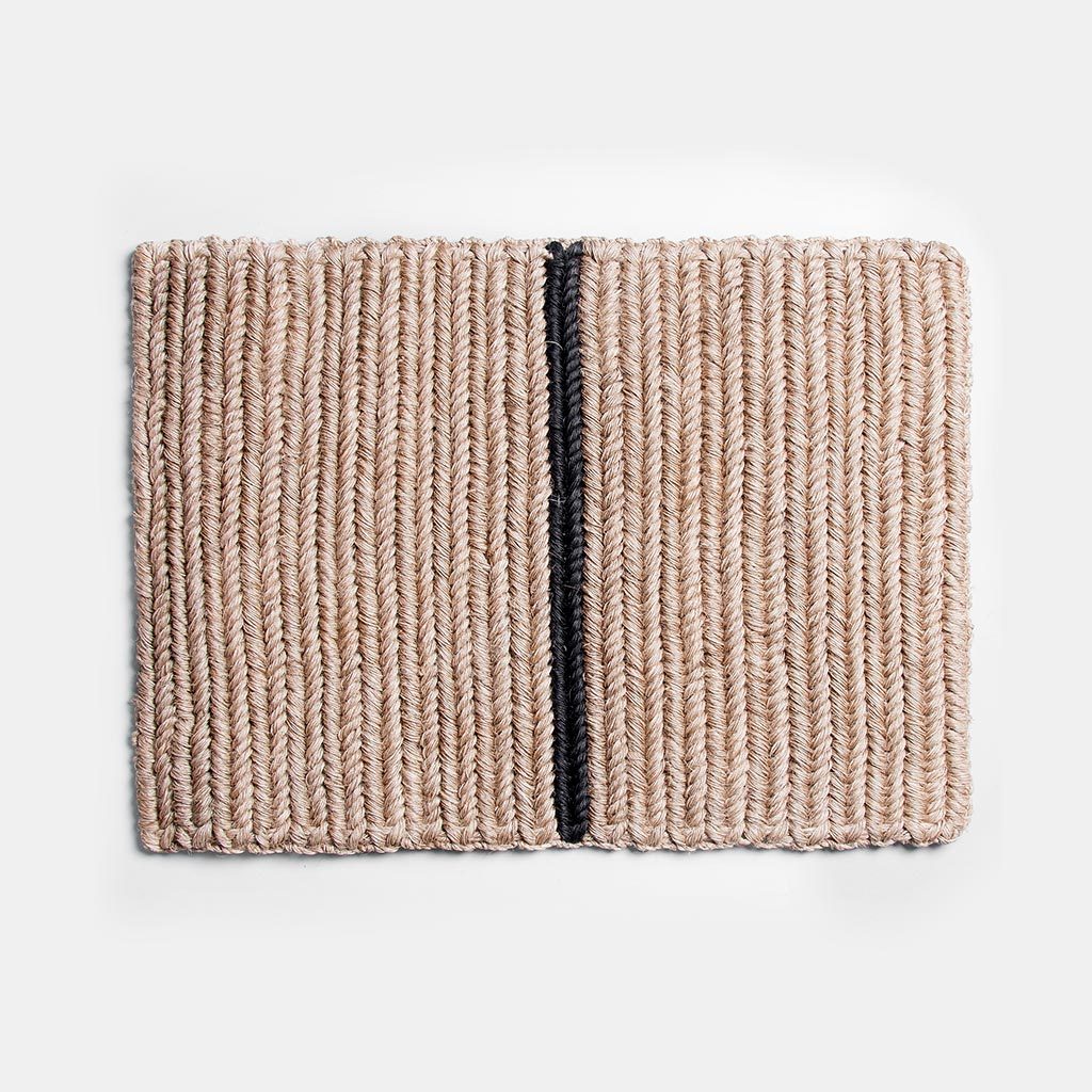 Someware Braided Doormat Black Stripe Garmentory