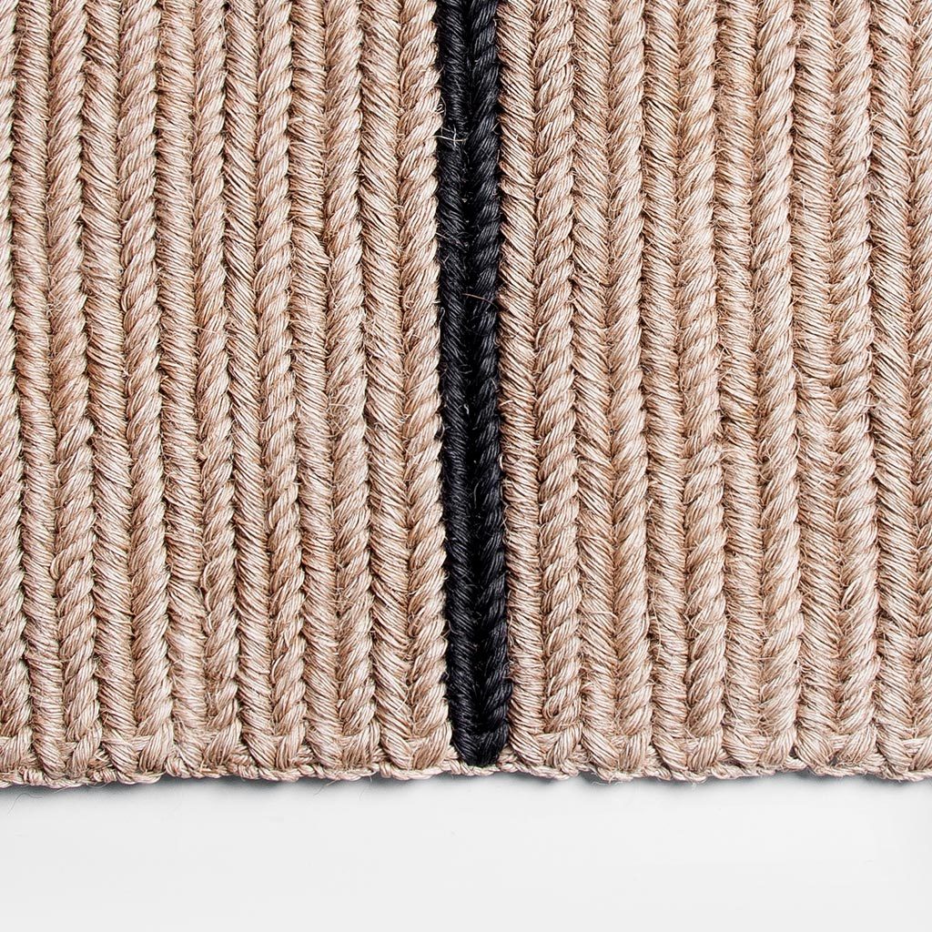 Someware Braided Doormat Black Stripe Garmentory